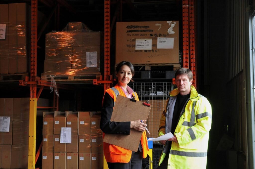 warehouse colleagues reviewing inventory together 2024 07 03 18 43 39 utc